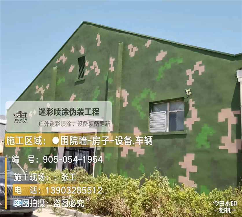 十堰外墙数码迷彩漆施工报价清单（100㎡标准墙面测算）